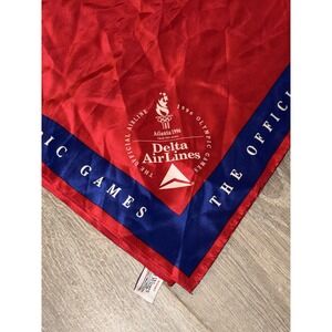 Delta Dreams 1996 Vintage‎ Olympics Scarf 100% Silk Uniform